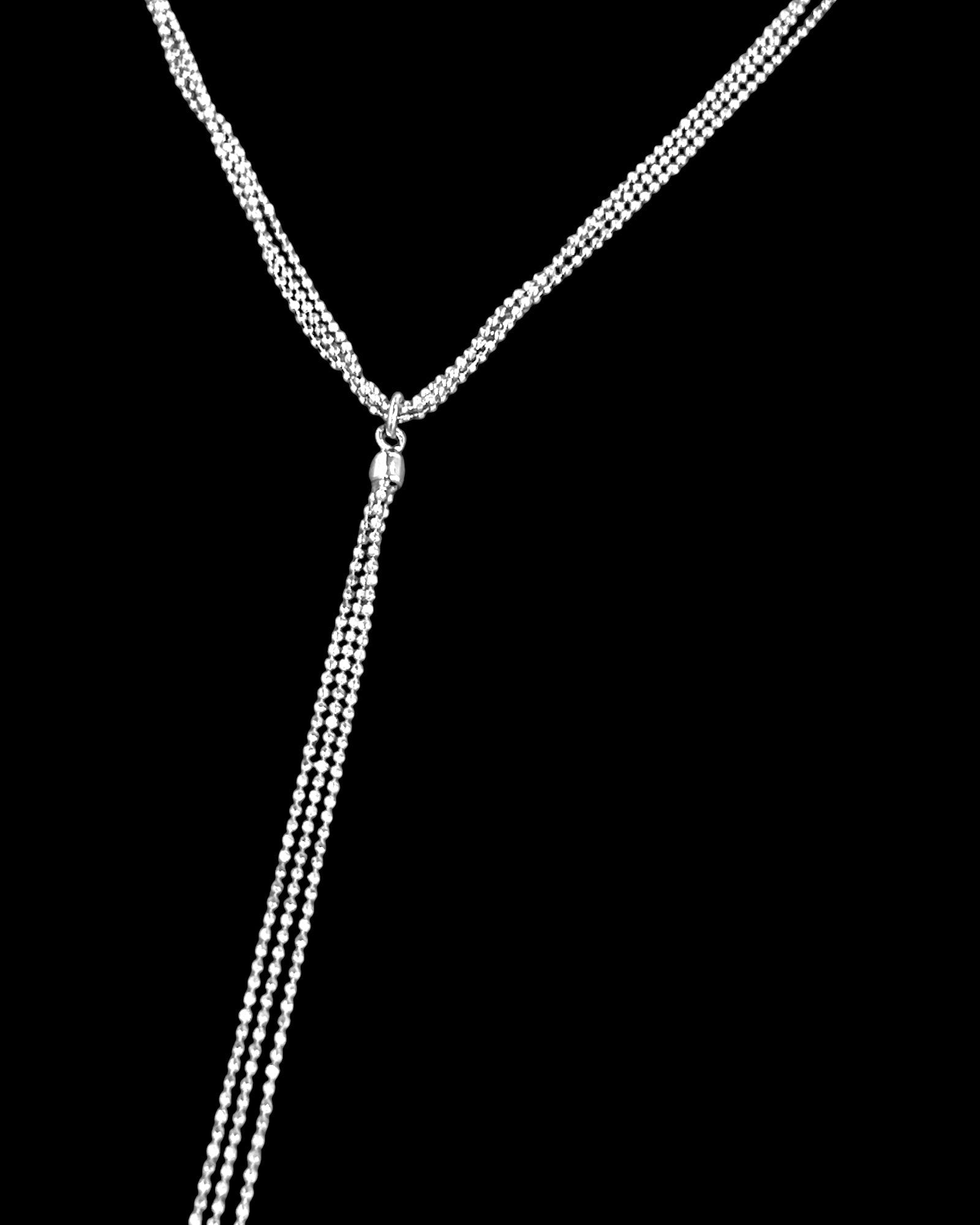 Long Silver Necklace