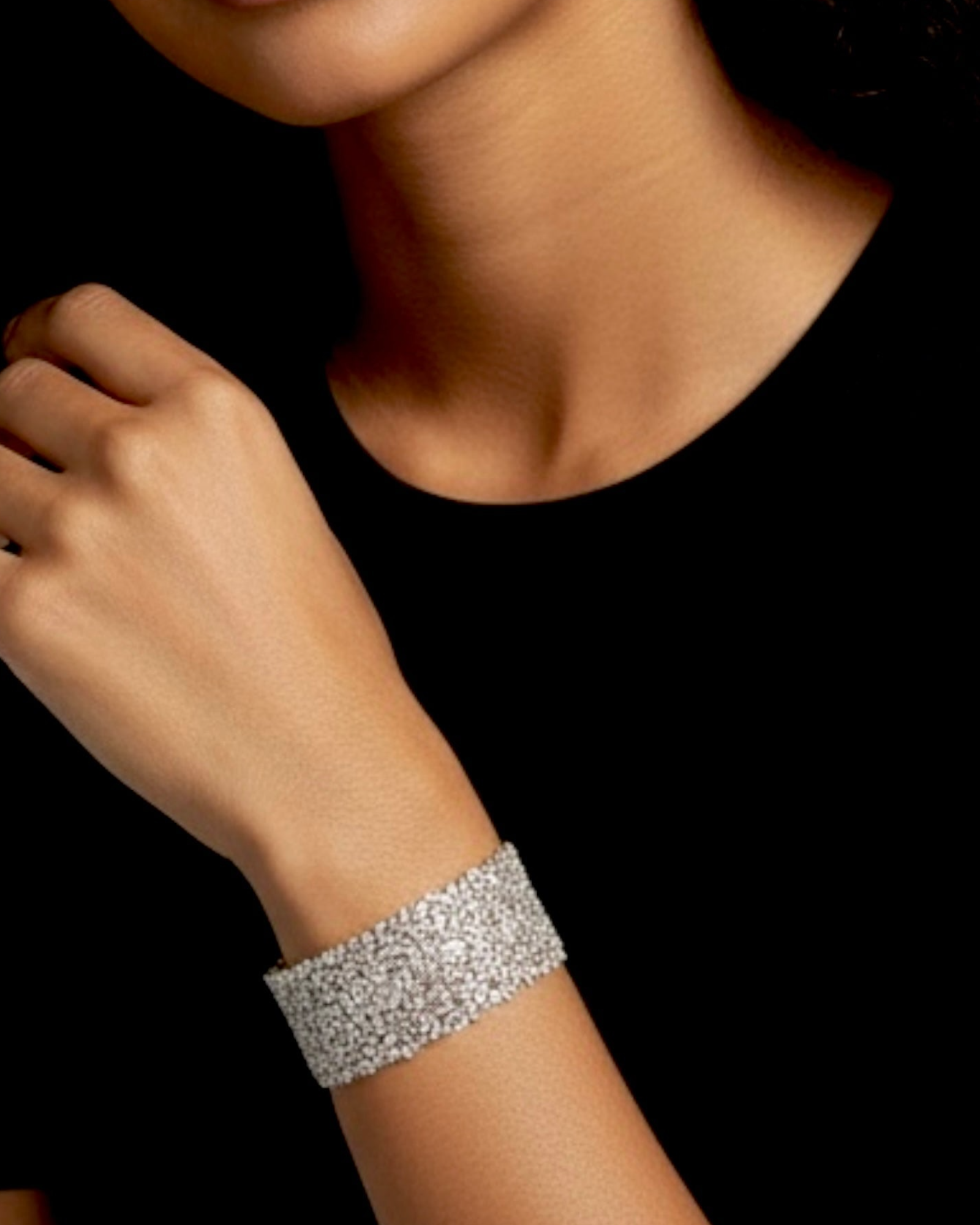 Pulseira / Escrava Baguetes em Prata Rosa