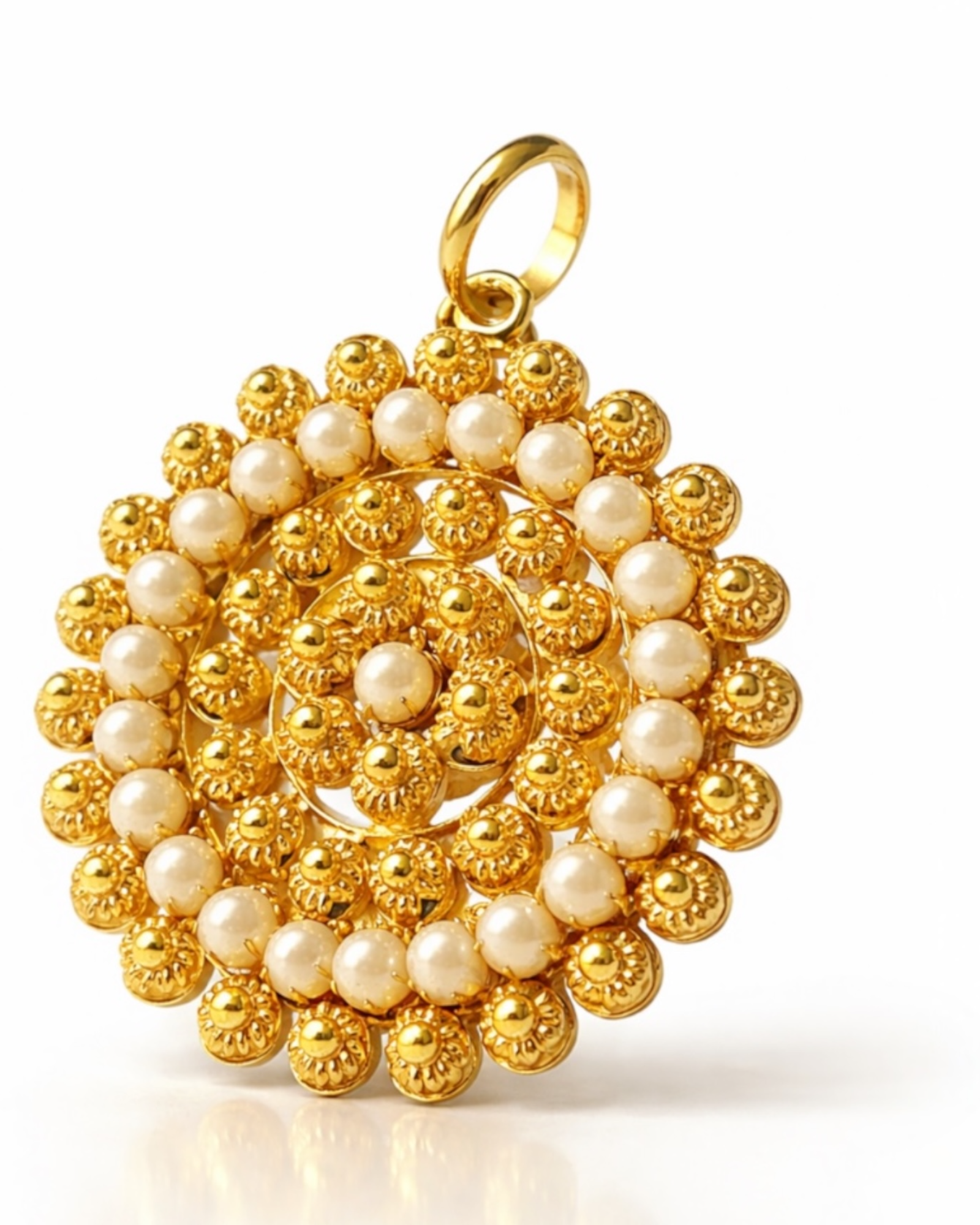 Filigree Medal in Gilded Silver