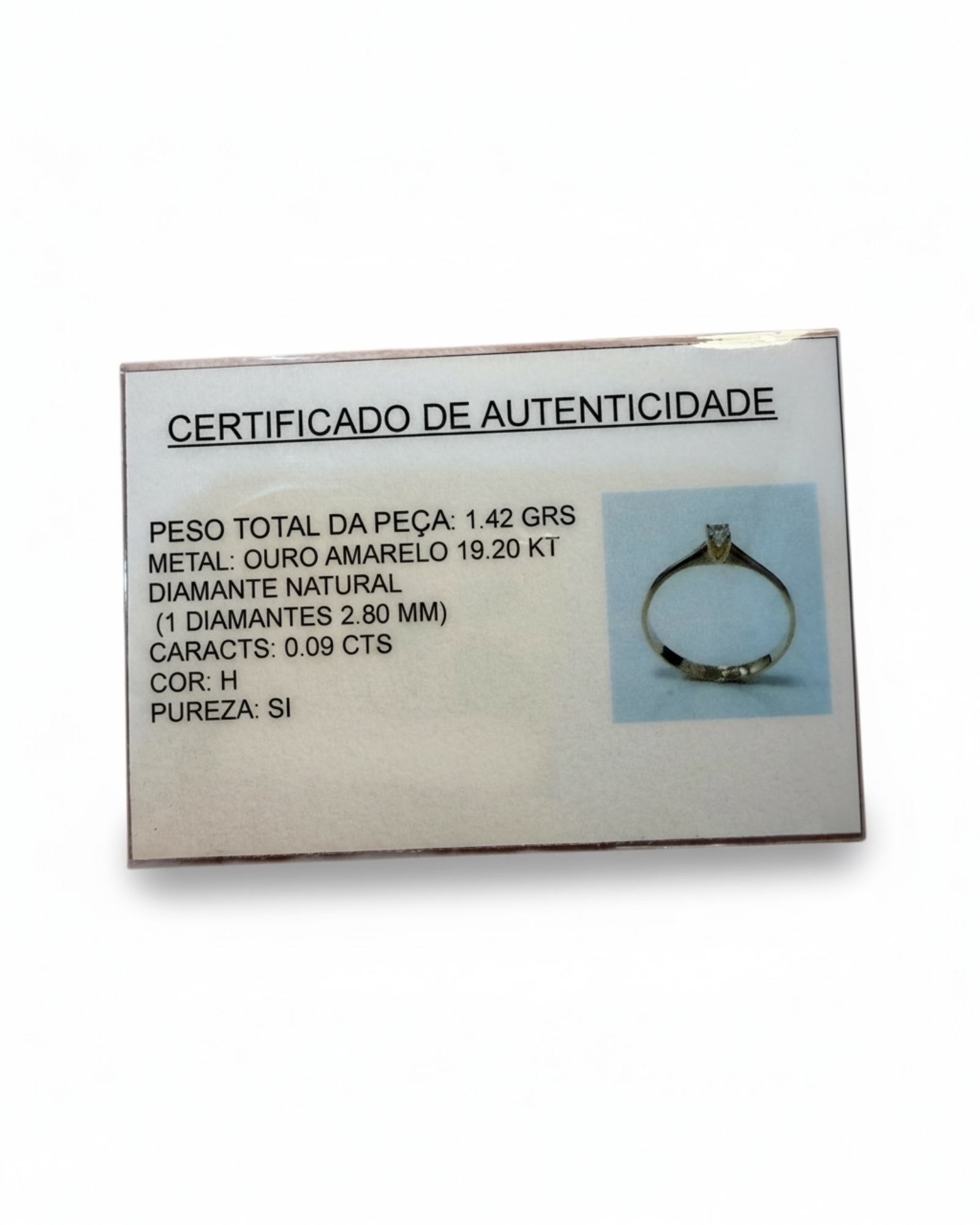 Diamond Solitaire Ring in Gold