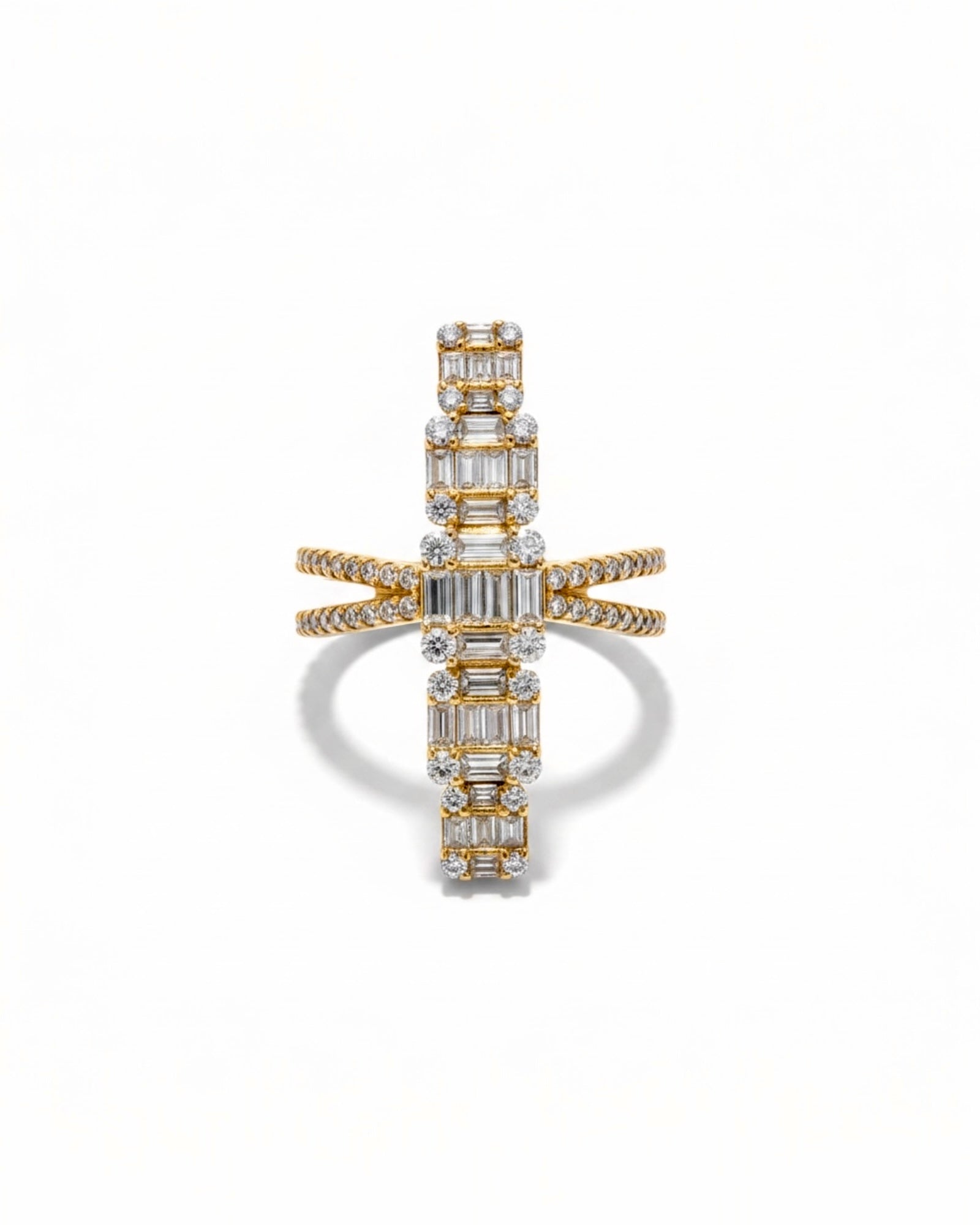 Gold-plated Silver Sparkling Ring