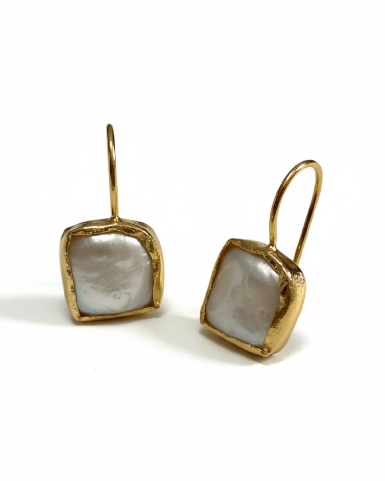 Pearl Earrings in Gold-Plated Silver