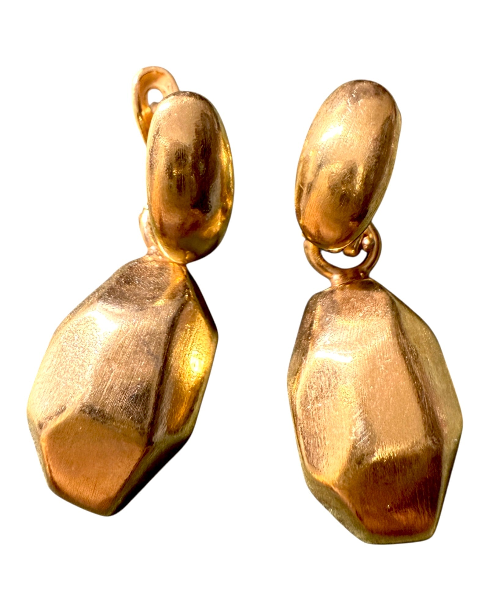 Brincos Libelinhas em Prata Dourada