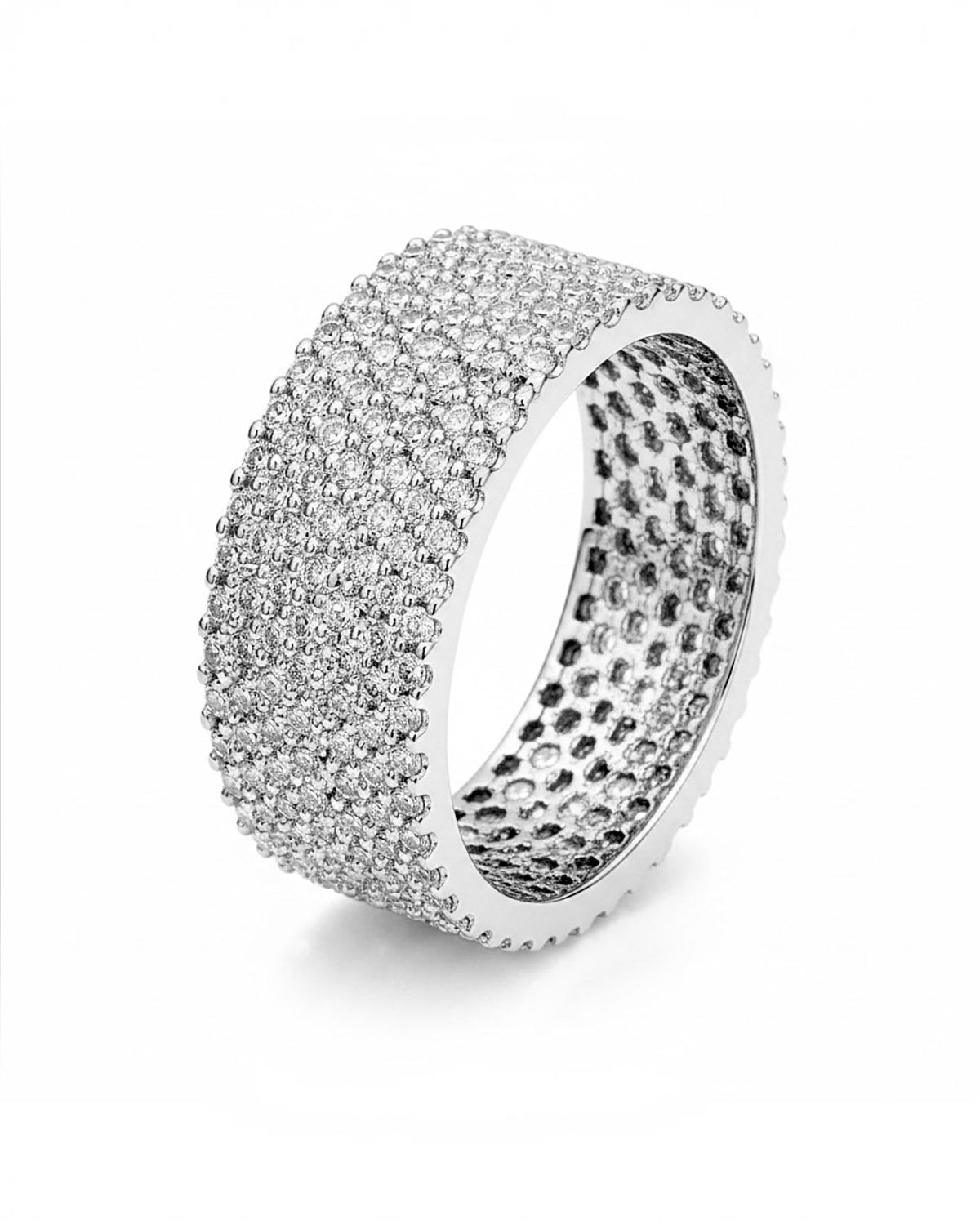 Silver Ring with Sparkle
