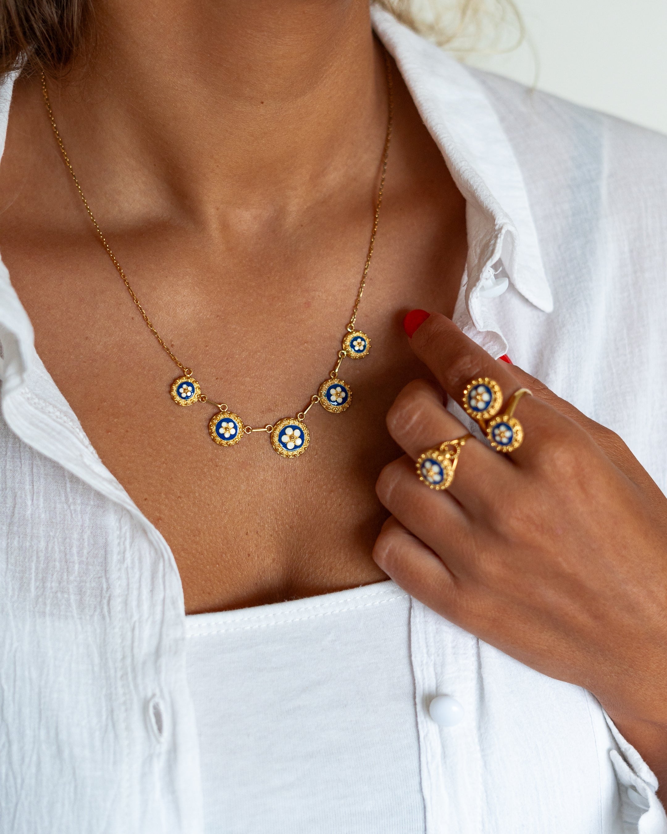 Snail Necklace in Gold Plated Silver