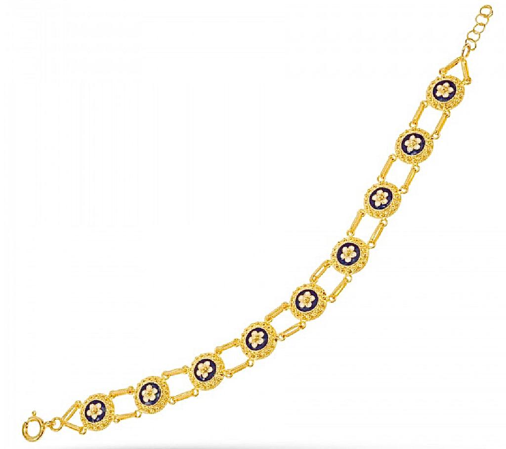 Blue Snails Bracelet in Gold Plated Silver