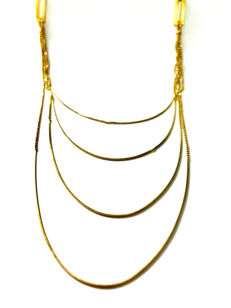Gold Plated Silver Chain Necklace