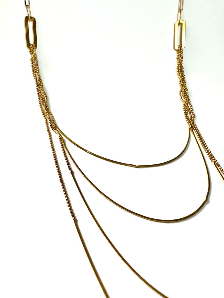 Gold Plated Silver Chain Necklace
