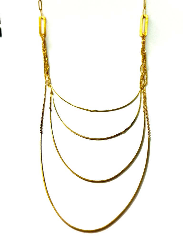 Gold Plated Silver Chain Necklace