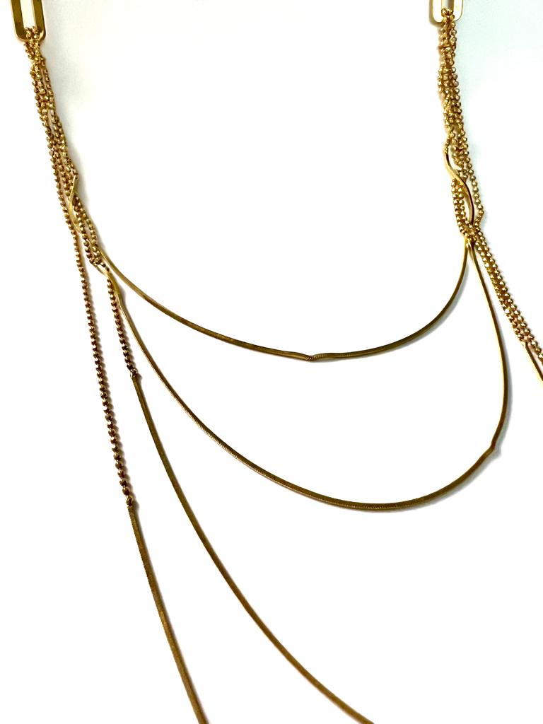 Gold Plated Silver Chain Necklace