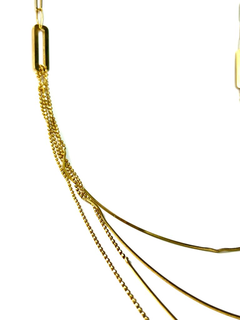 Gold Plated Silver Chain Necklace