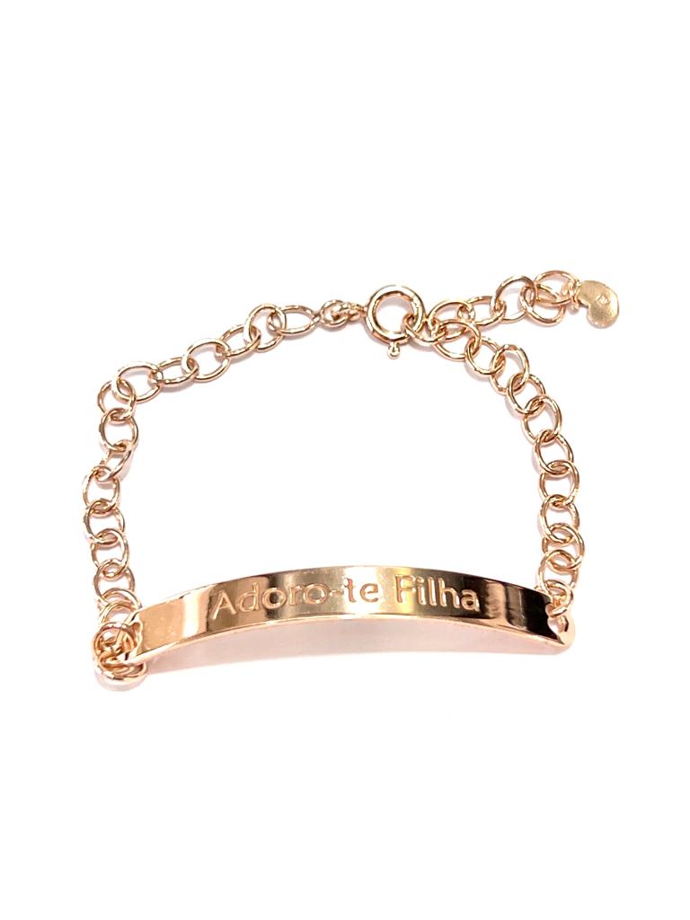 I Love You Daughter Bracelet in Rose Silver