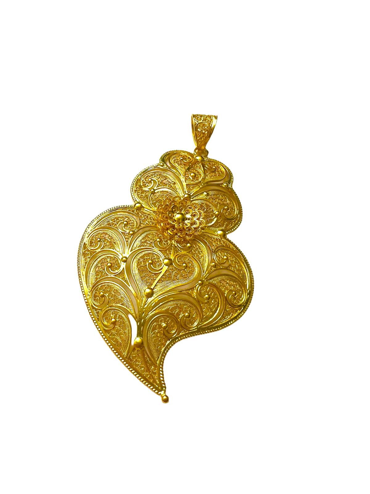 Heart of Viana Medal in Gold Plated Silver
