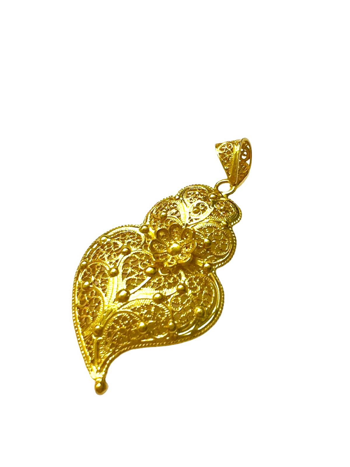 Heart of Viana Medal in Gold Plated Silver