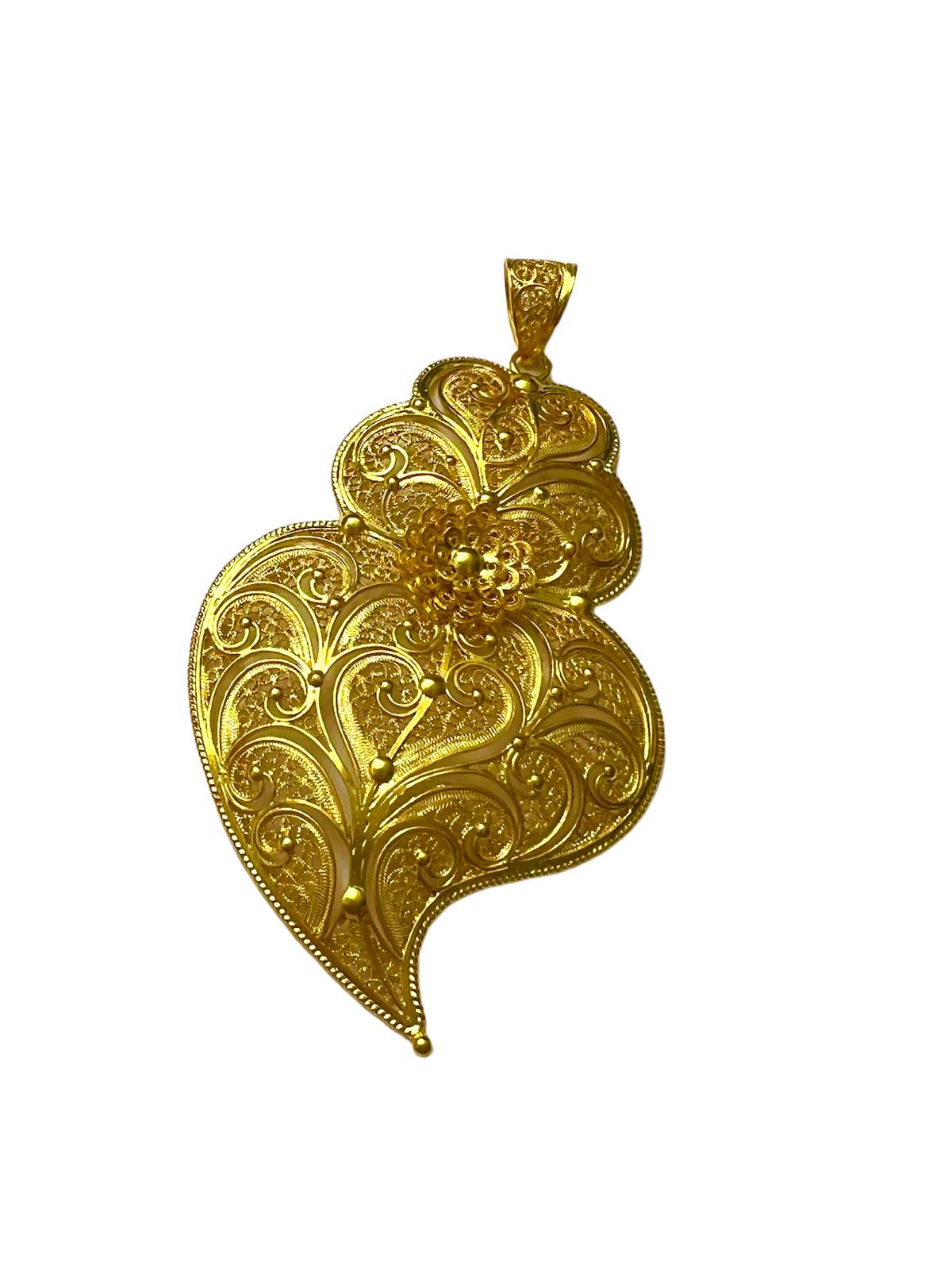 Heart of Viana Medal in Gold Plated Silver