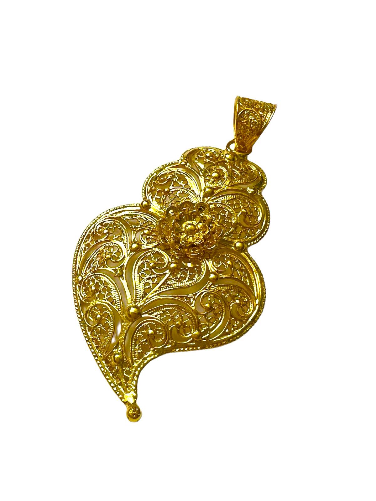 Heart of Viana Medal in Gold Plated Silver
