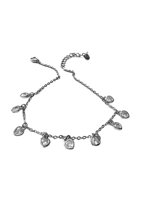 Silver Hearts Bracelet