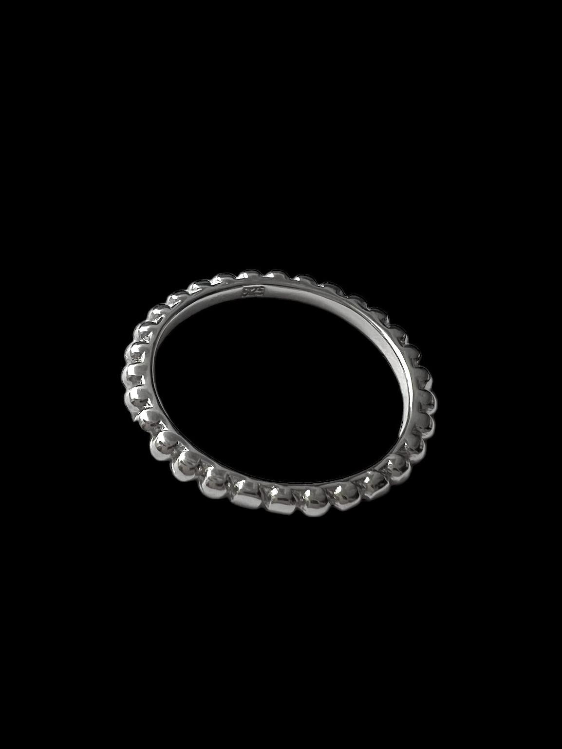 Silver Sphere Ring