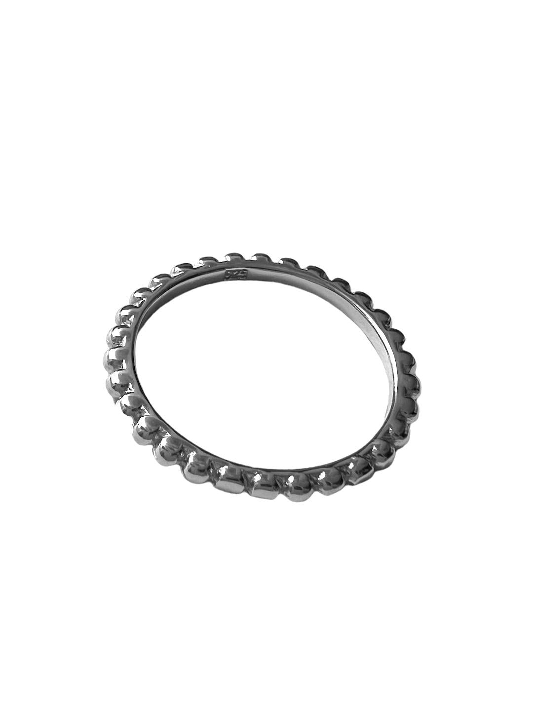 Silver Sphere Ring