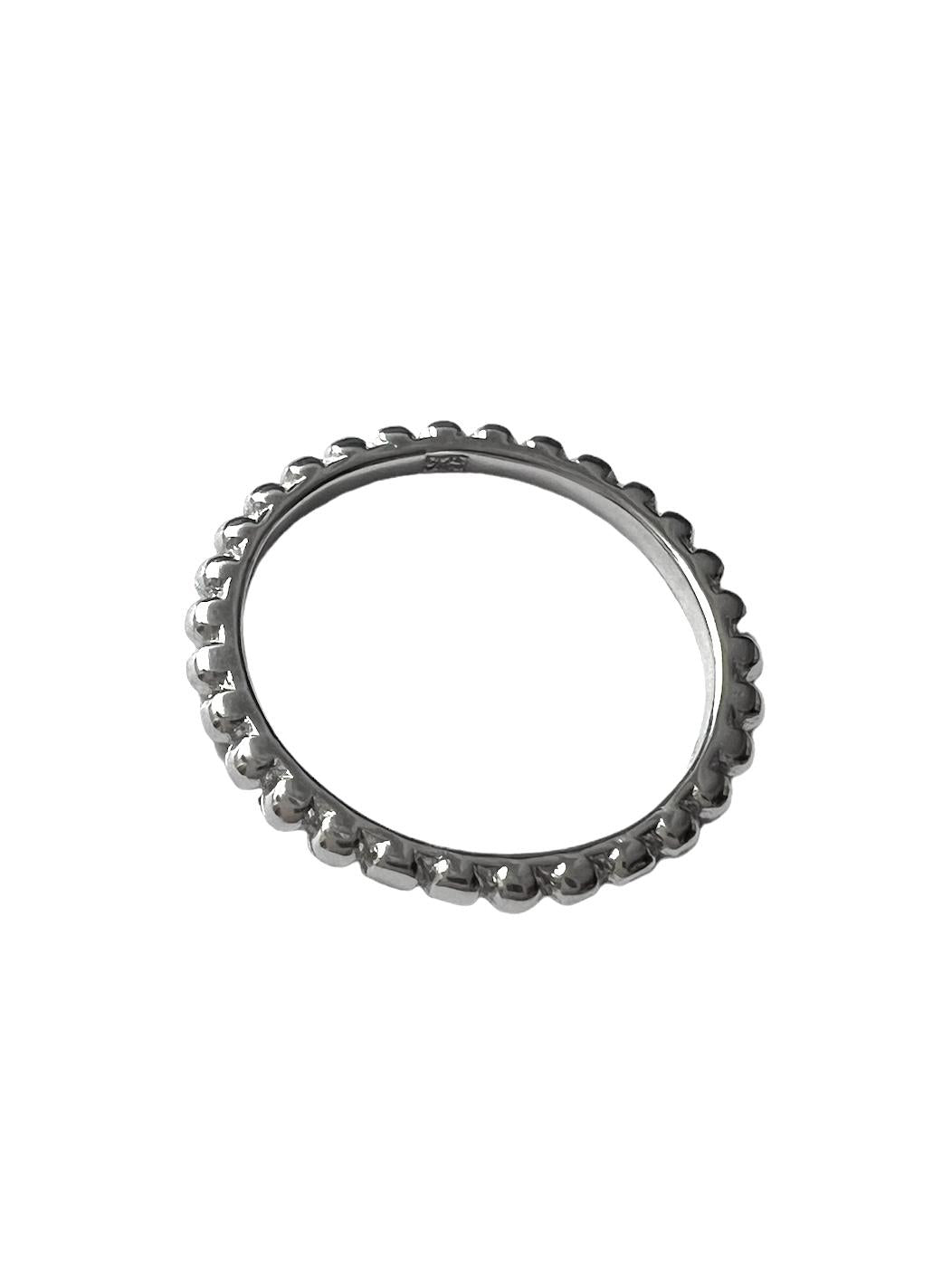 Silver Sphere Ring