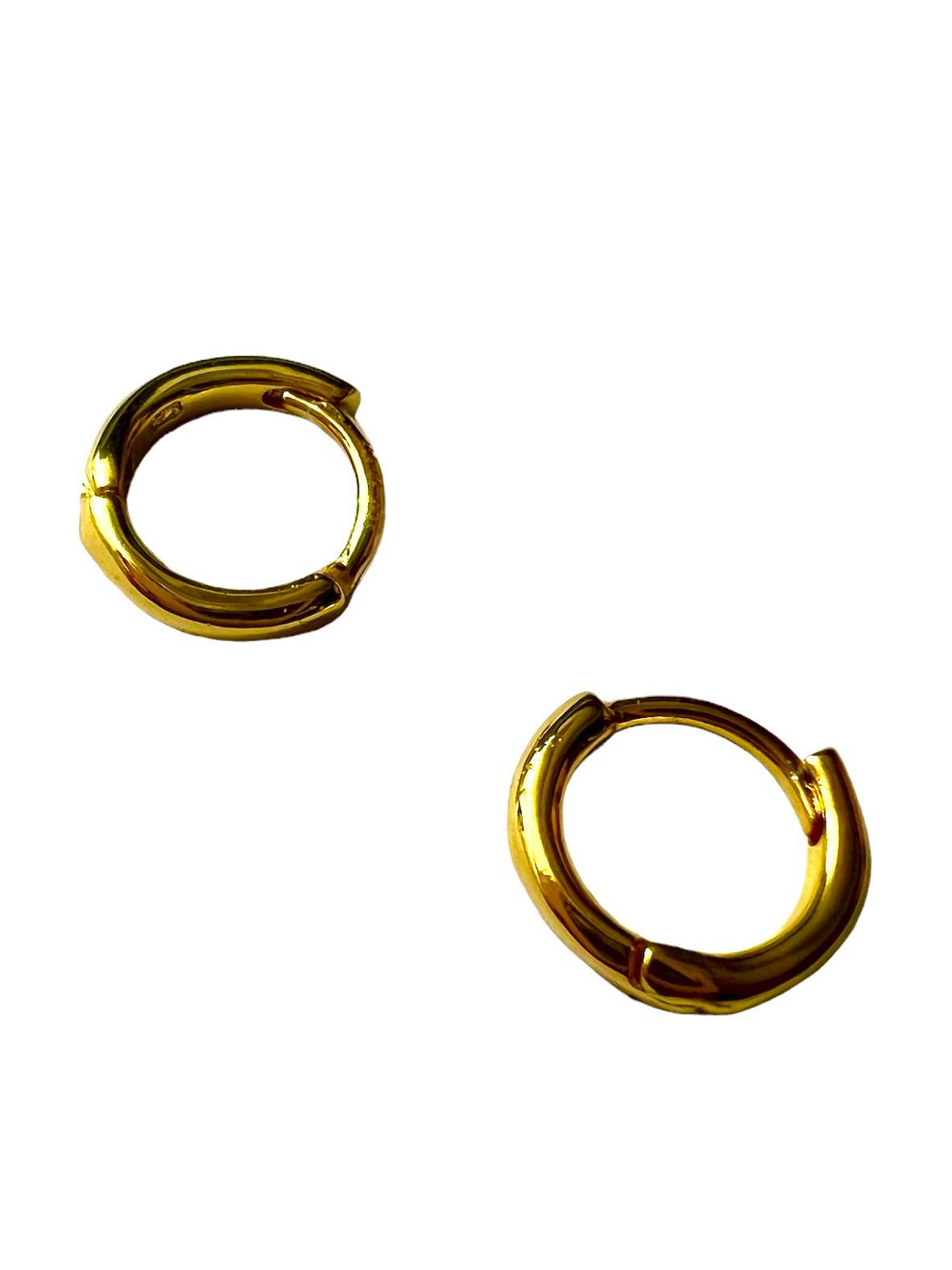 Argolas em Prata Dourada