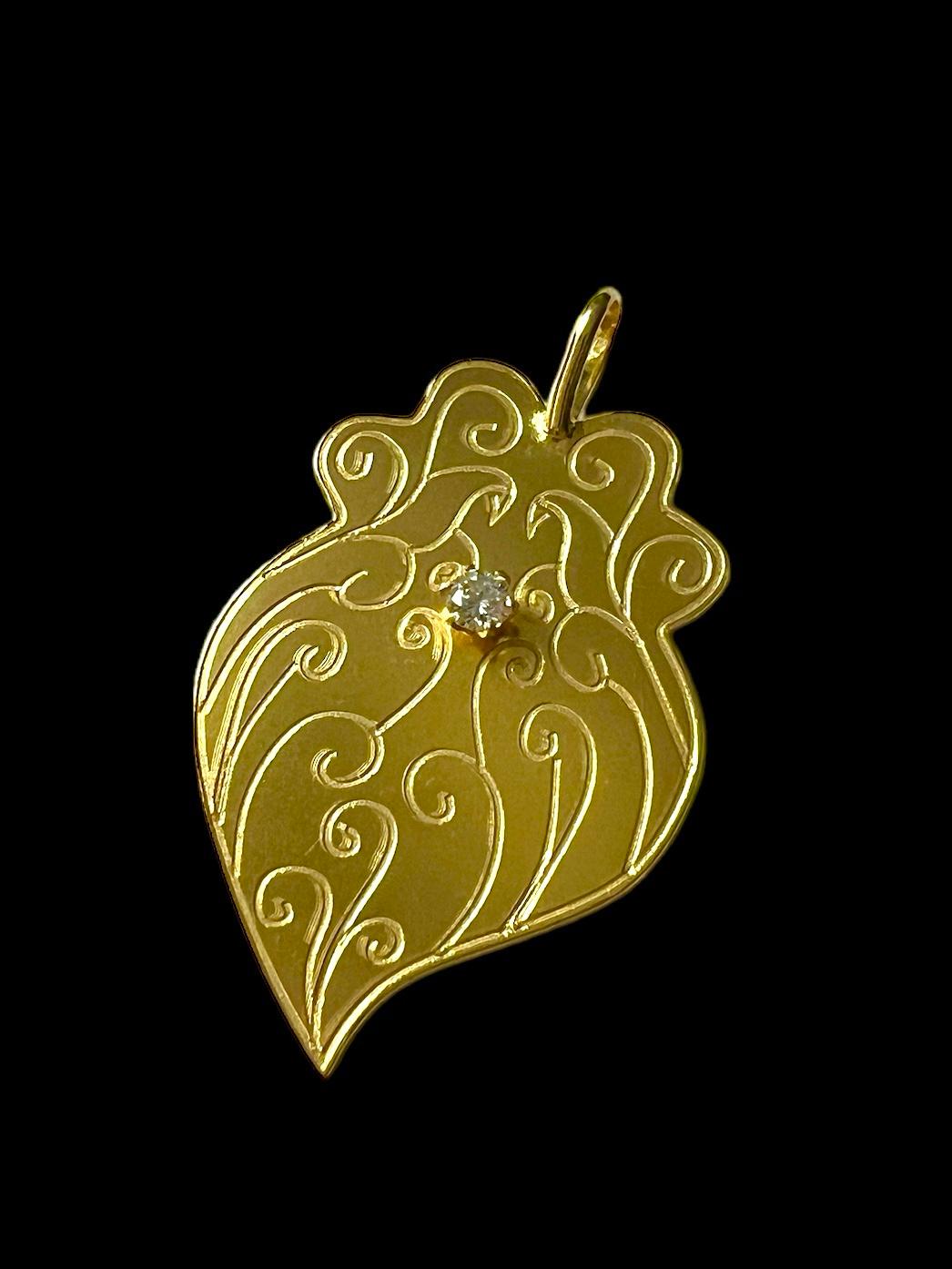 Heart of Viana Medal in Gold Plated Silver