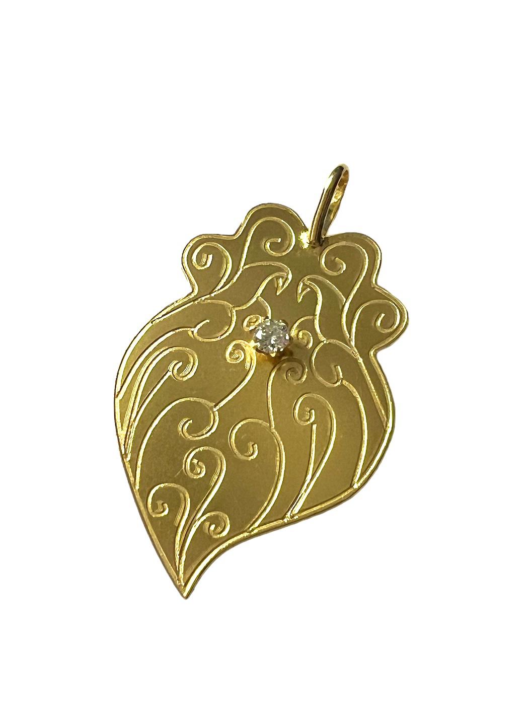 Heart of Viana Medal in Gold Plated Silver