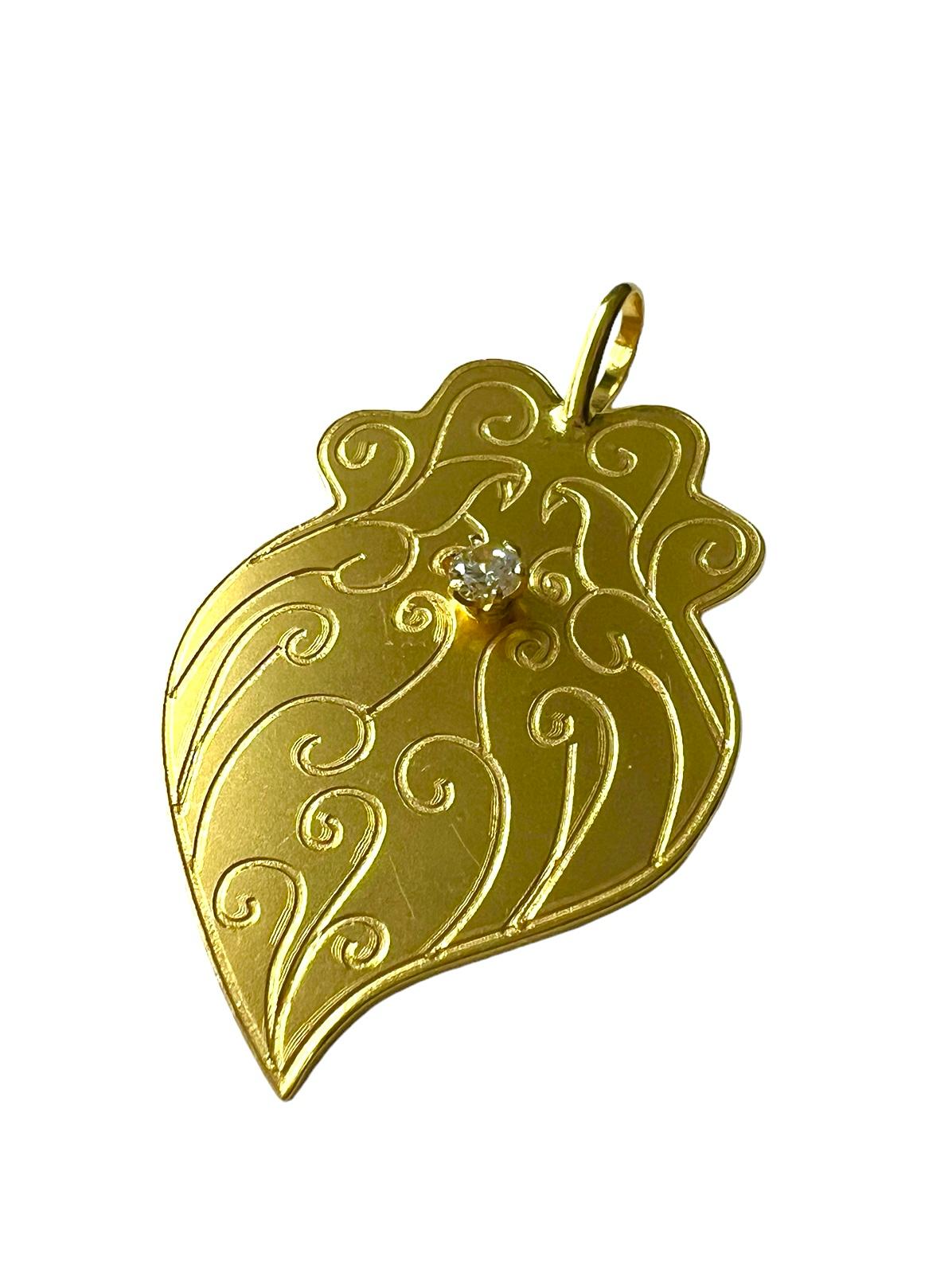 Heart of Viana Medal in Gold Plated Silver