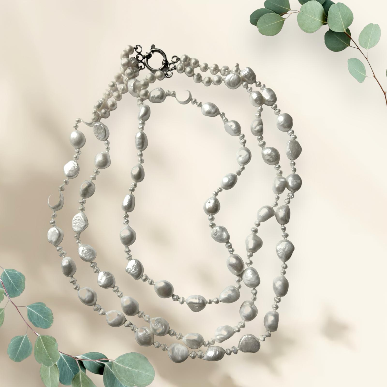 Silver Pearl Necklace