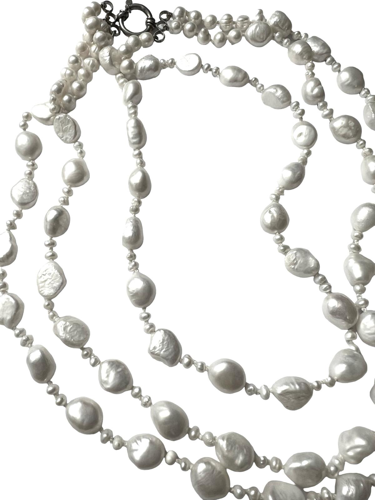 Silver Pearl Necklace