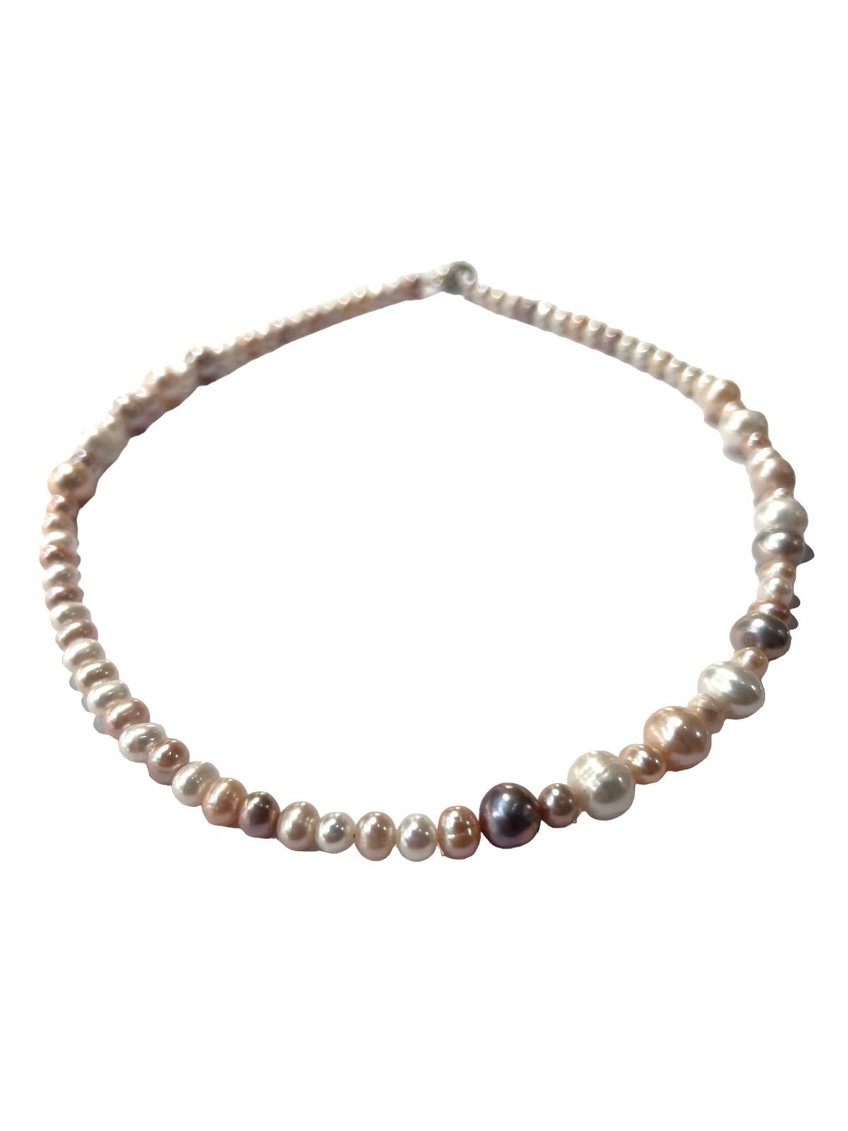 Silver Pearl Necklace