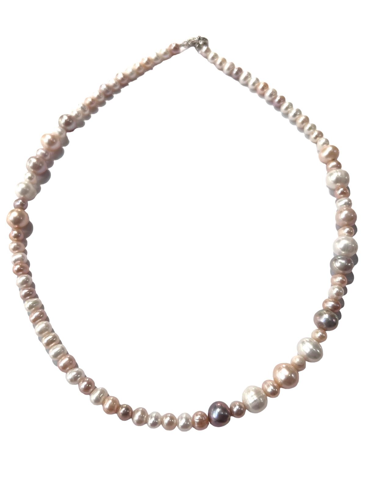 Silver Pearl Necklace