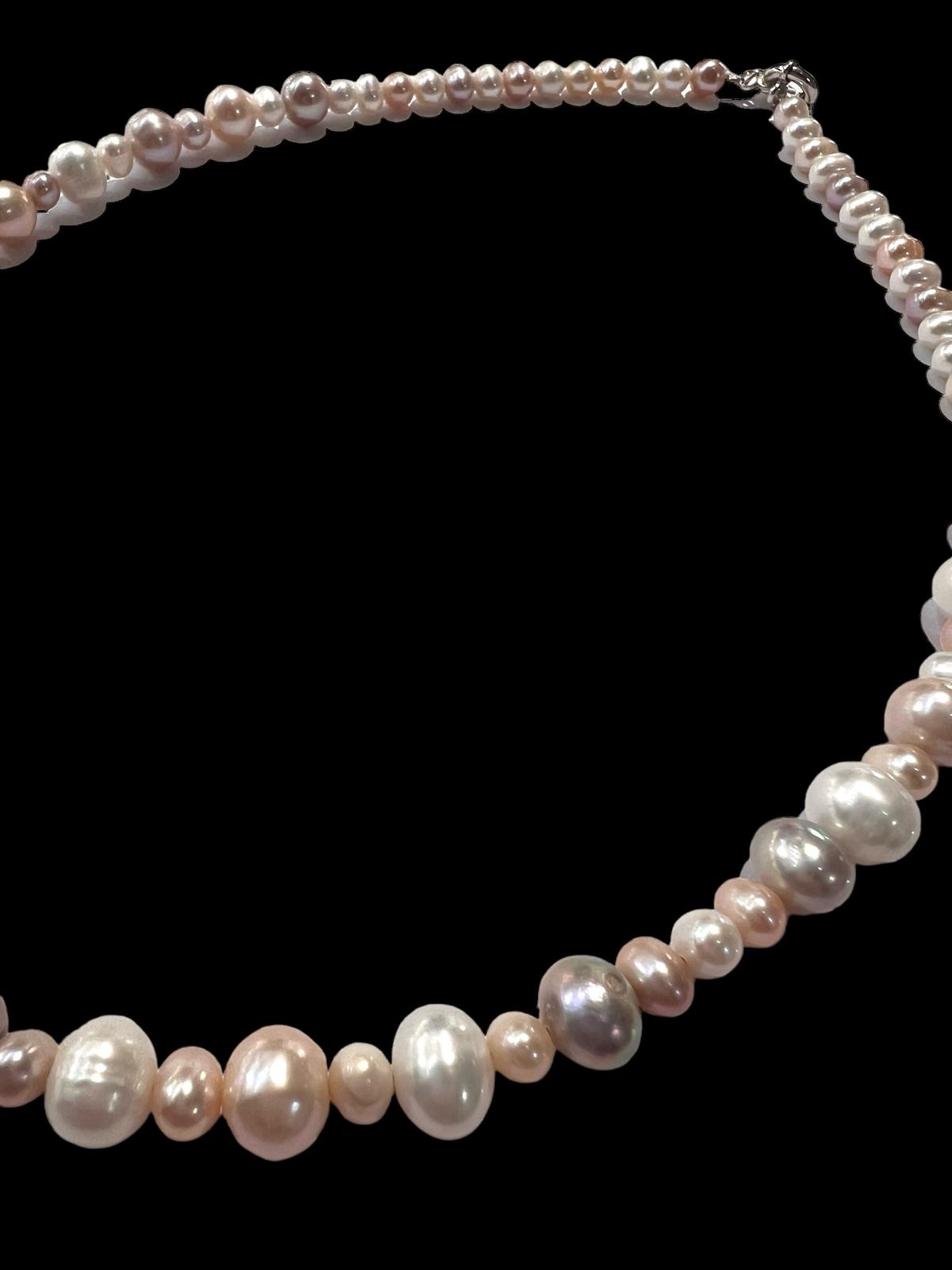 Silver Pearl Necklace