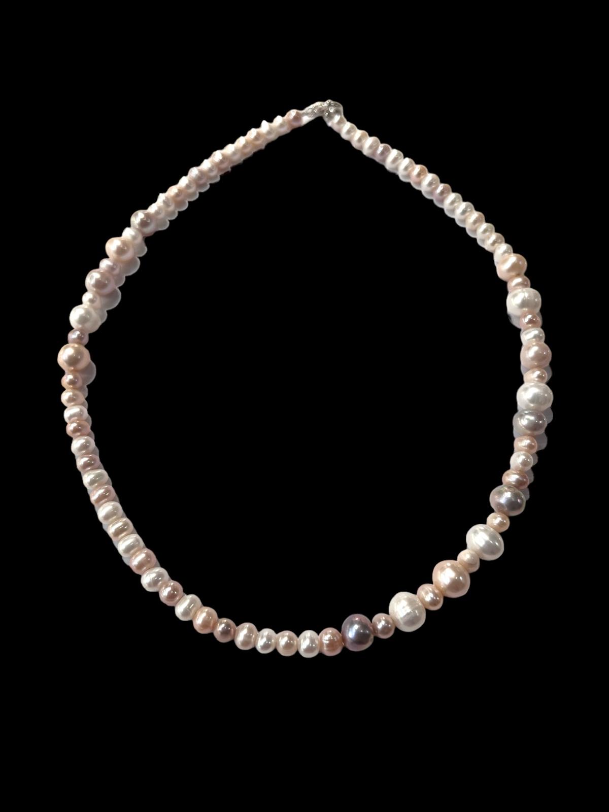 Silver Pearl Necklace