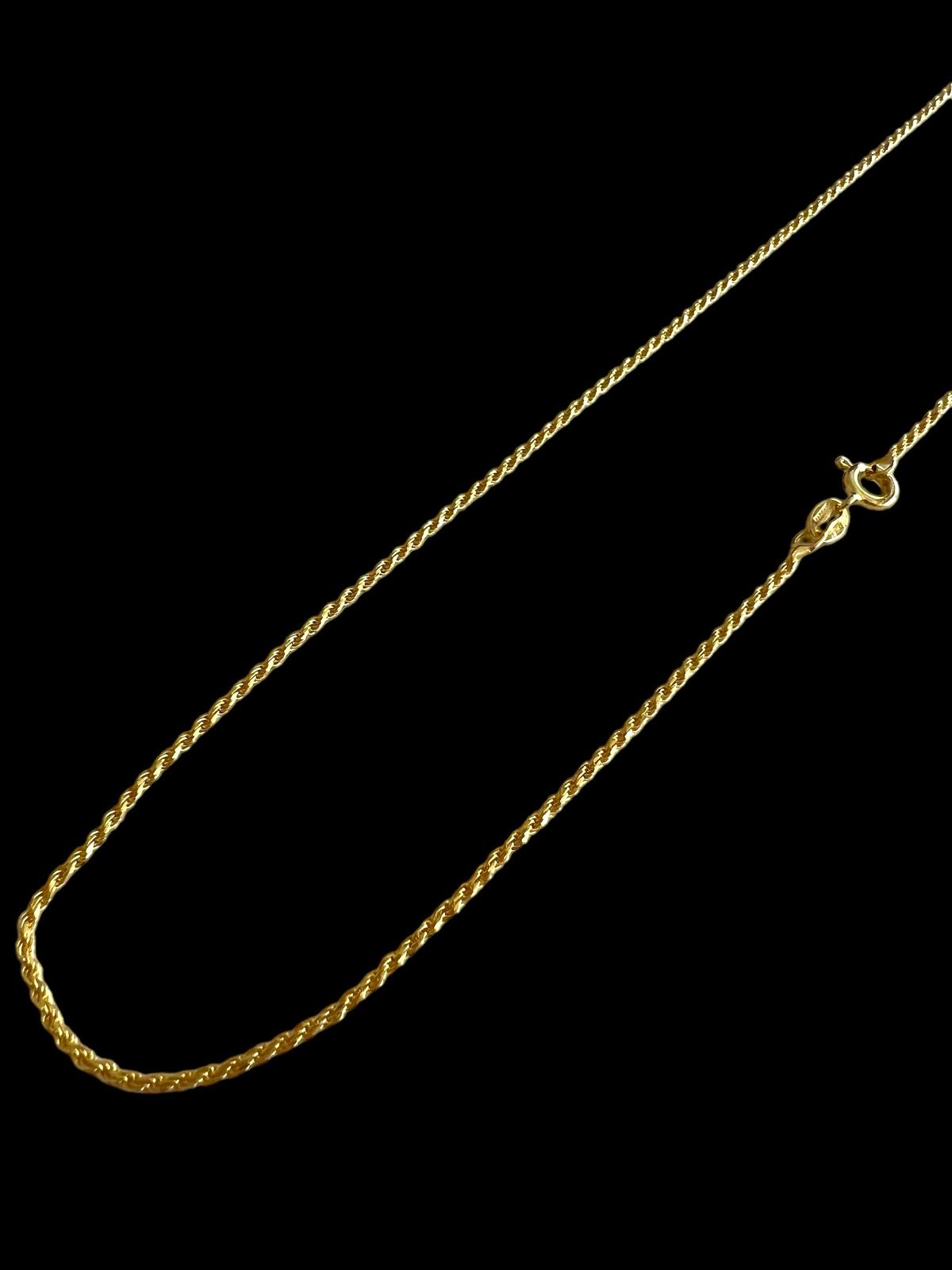 Simple Gold Plated Silver Necklace