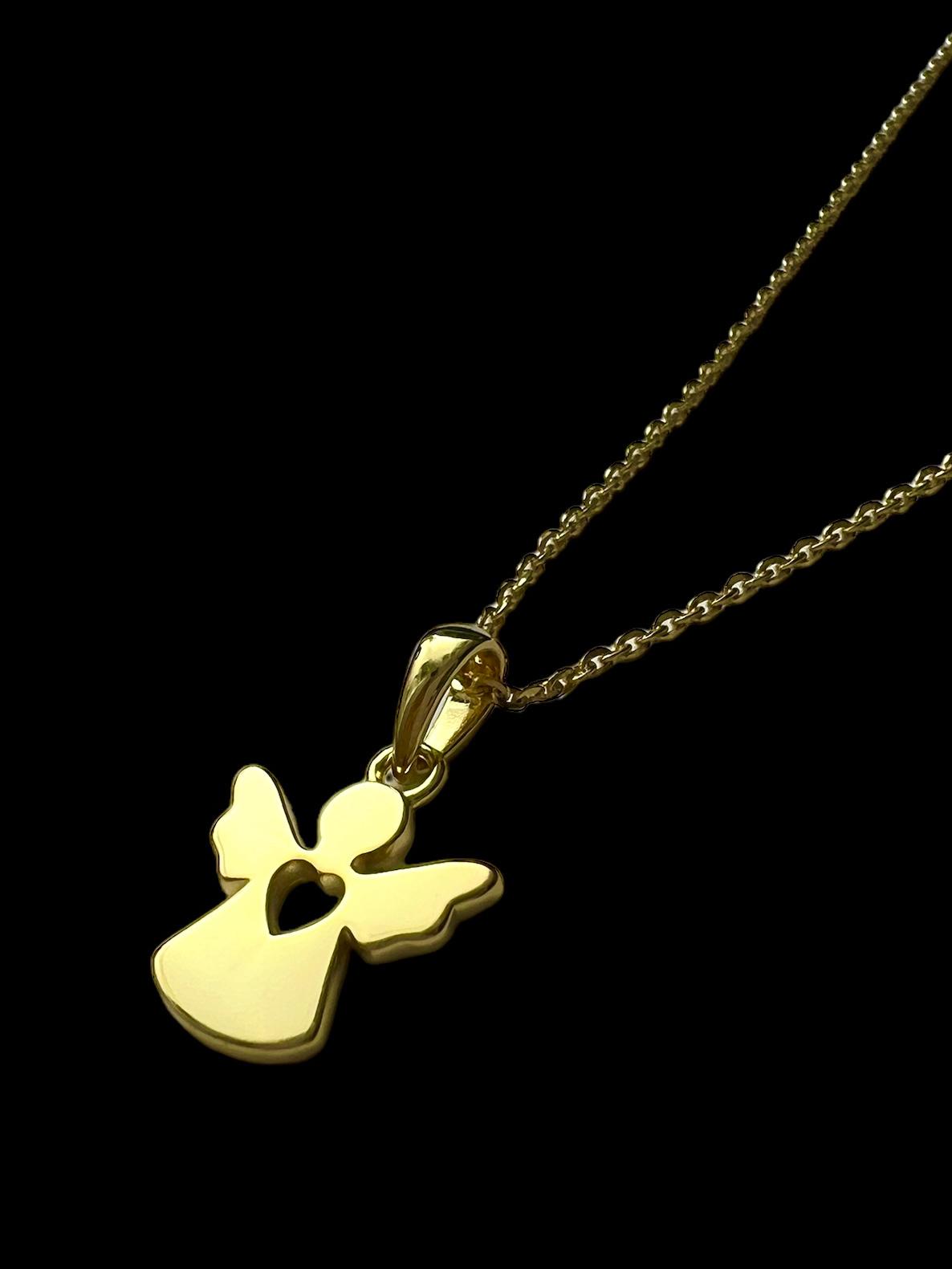 Angel Necklace in Gold Plated Silver