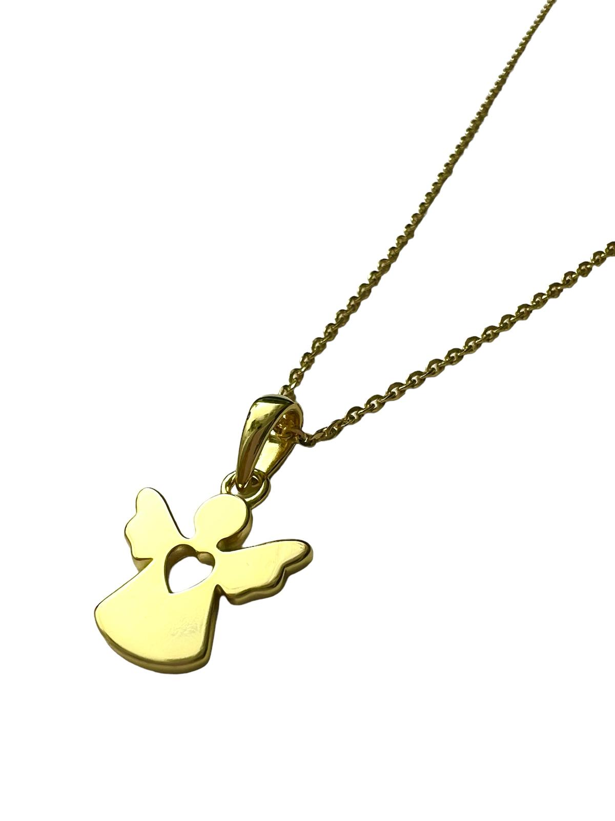 Angel Necklace in Gold Plated Silver