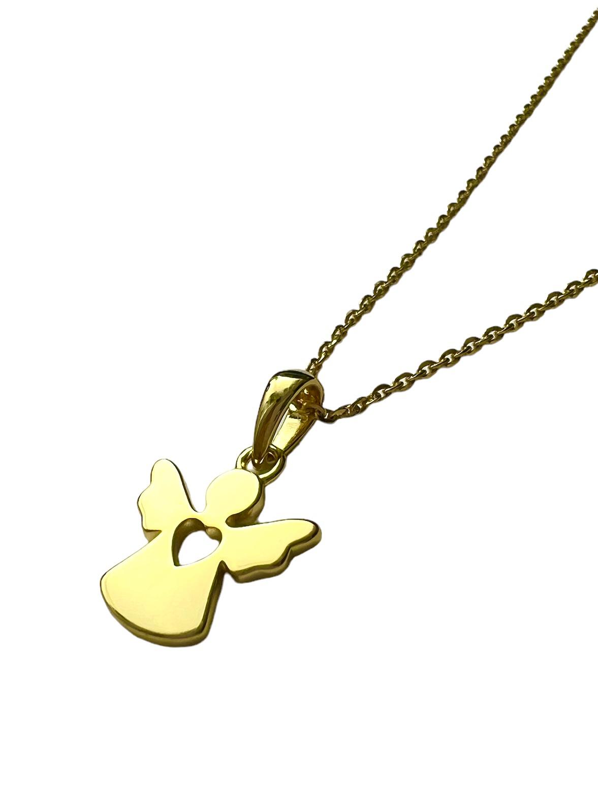 Angel Necklace in Gold Plated Silver