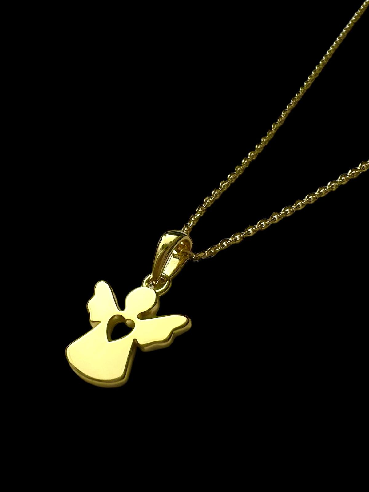 Angel Necklace in Gold Plated Silver