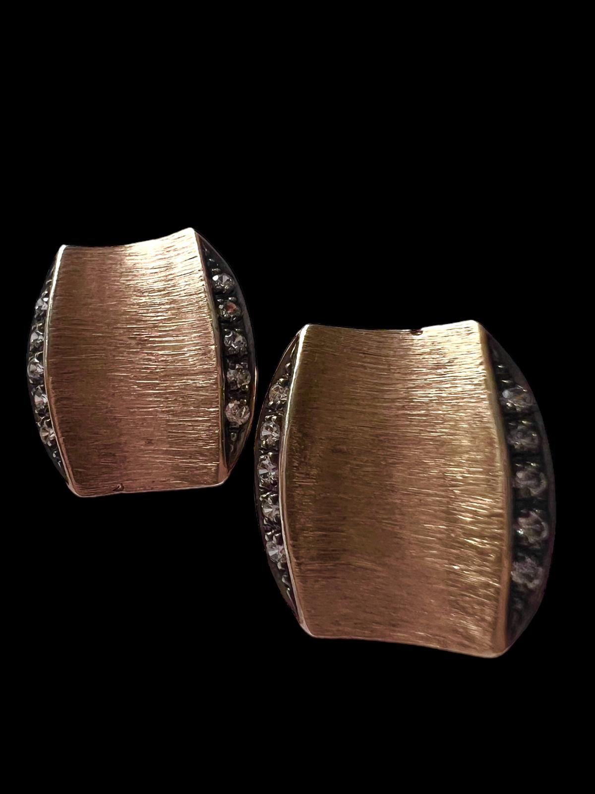 Pink Silver Sparkle Earrings