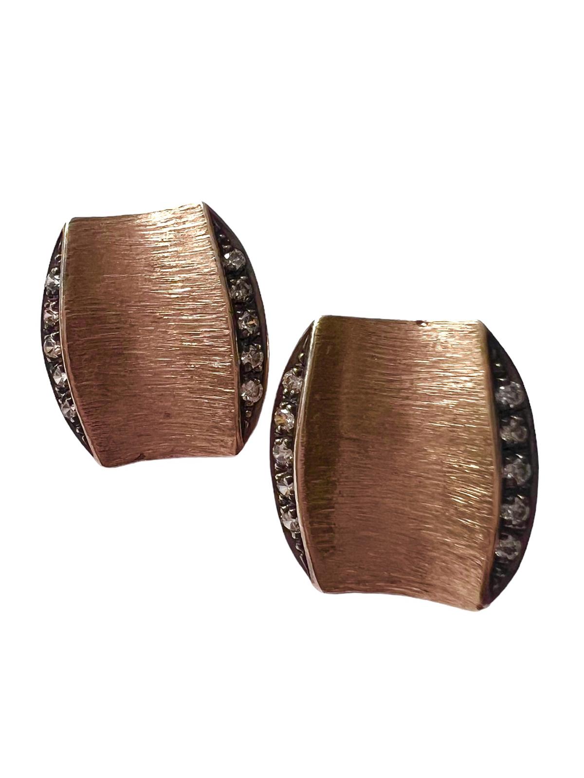 Pink Silver Sparkle Earrings