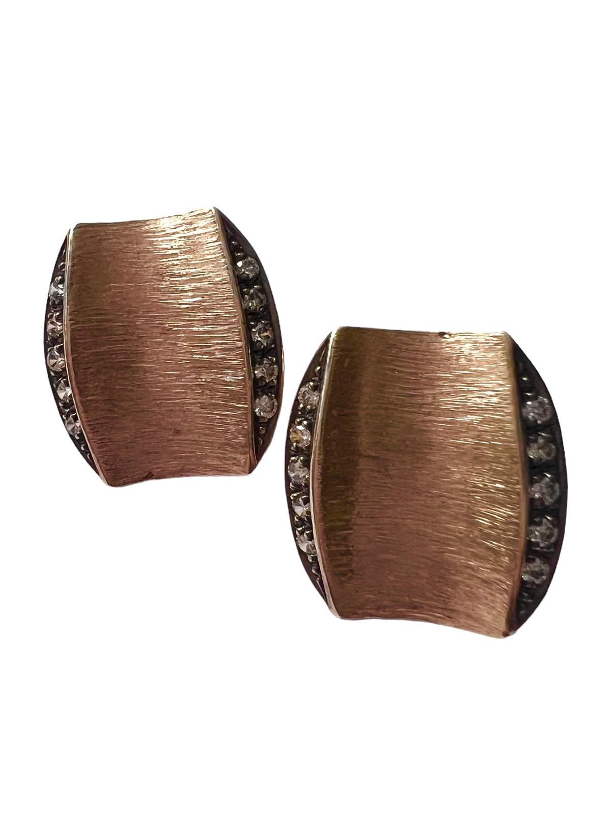 Pink Silver Sparkle Earrings
