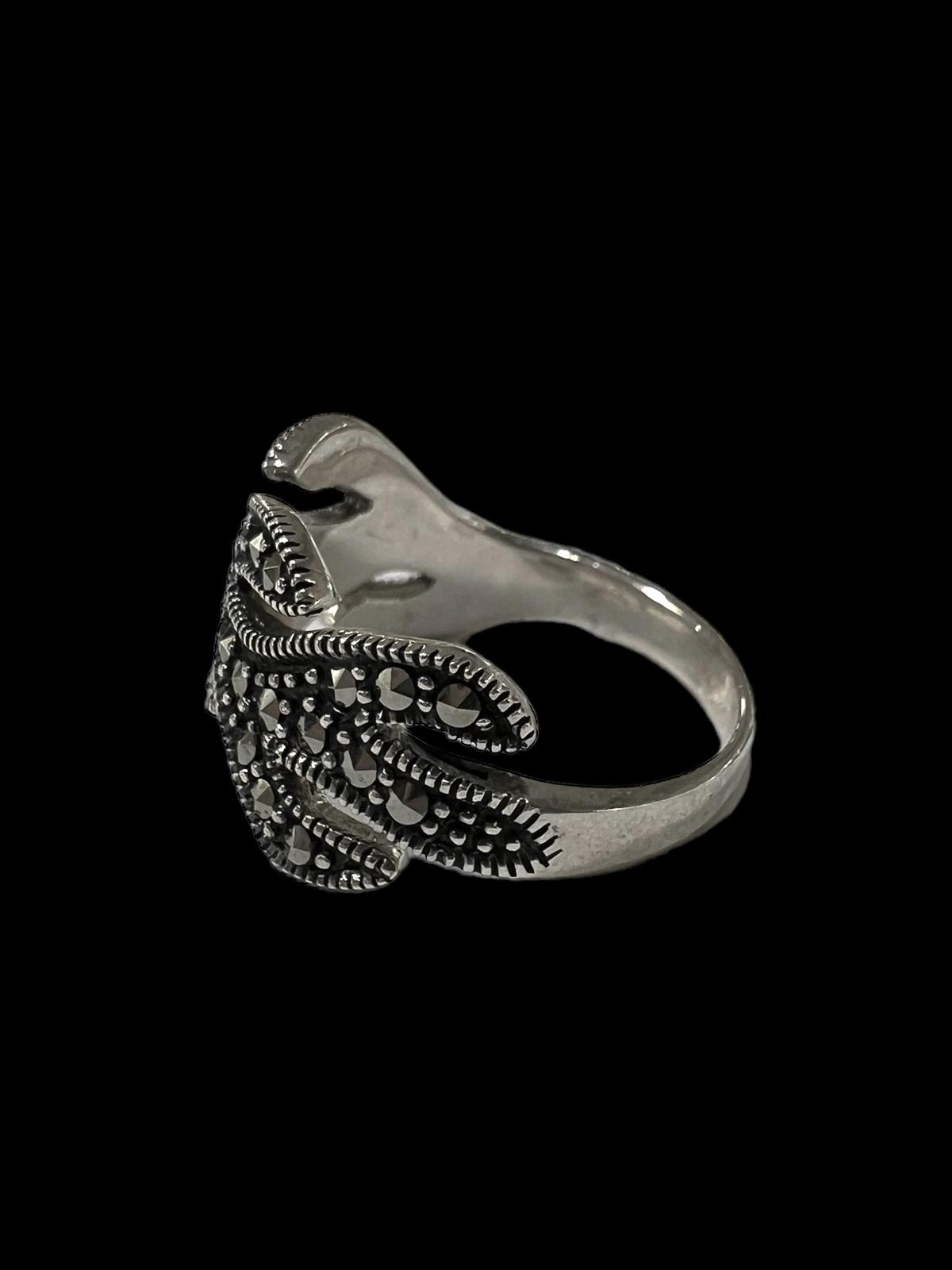 Silver Leaves Ring