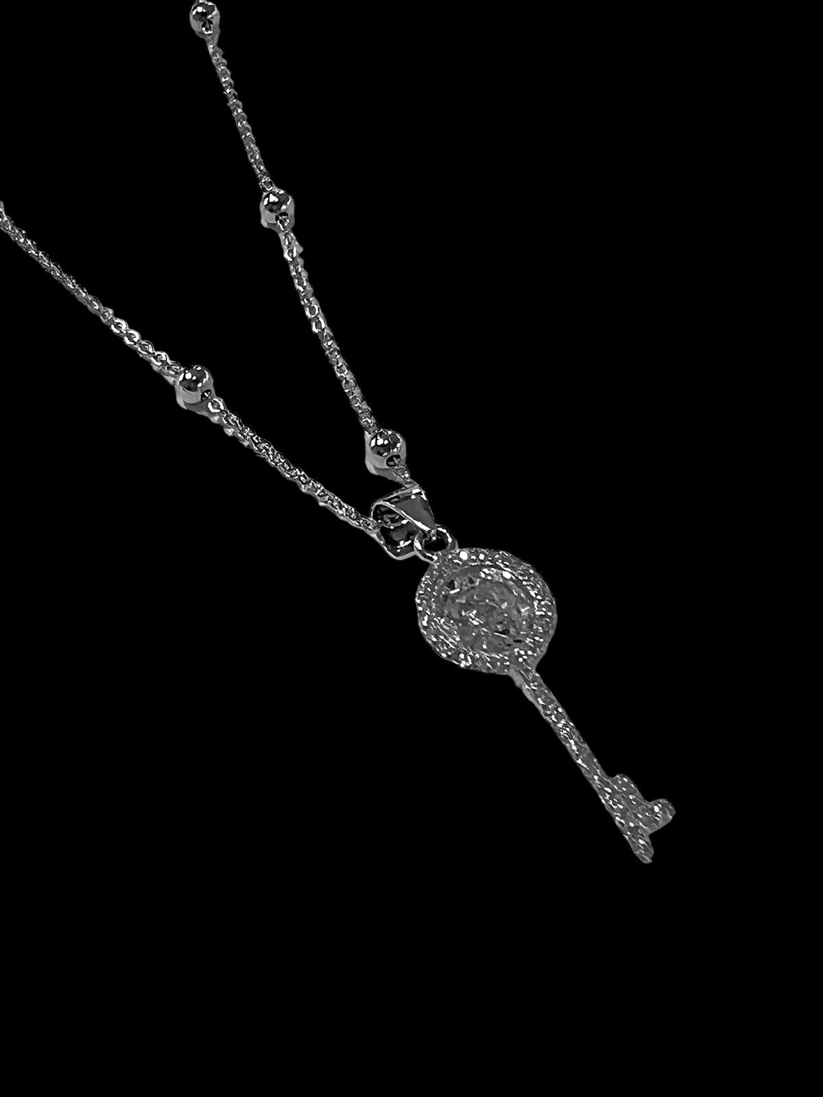 Silver Key Necklace
