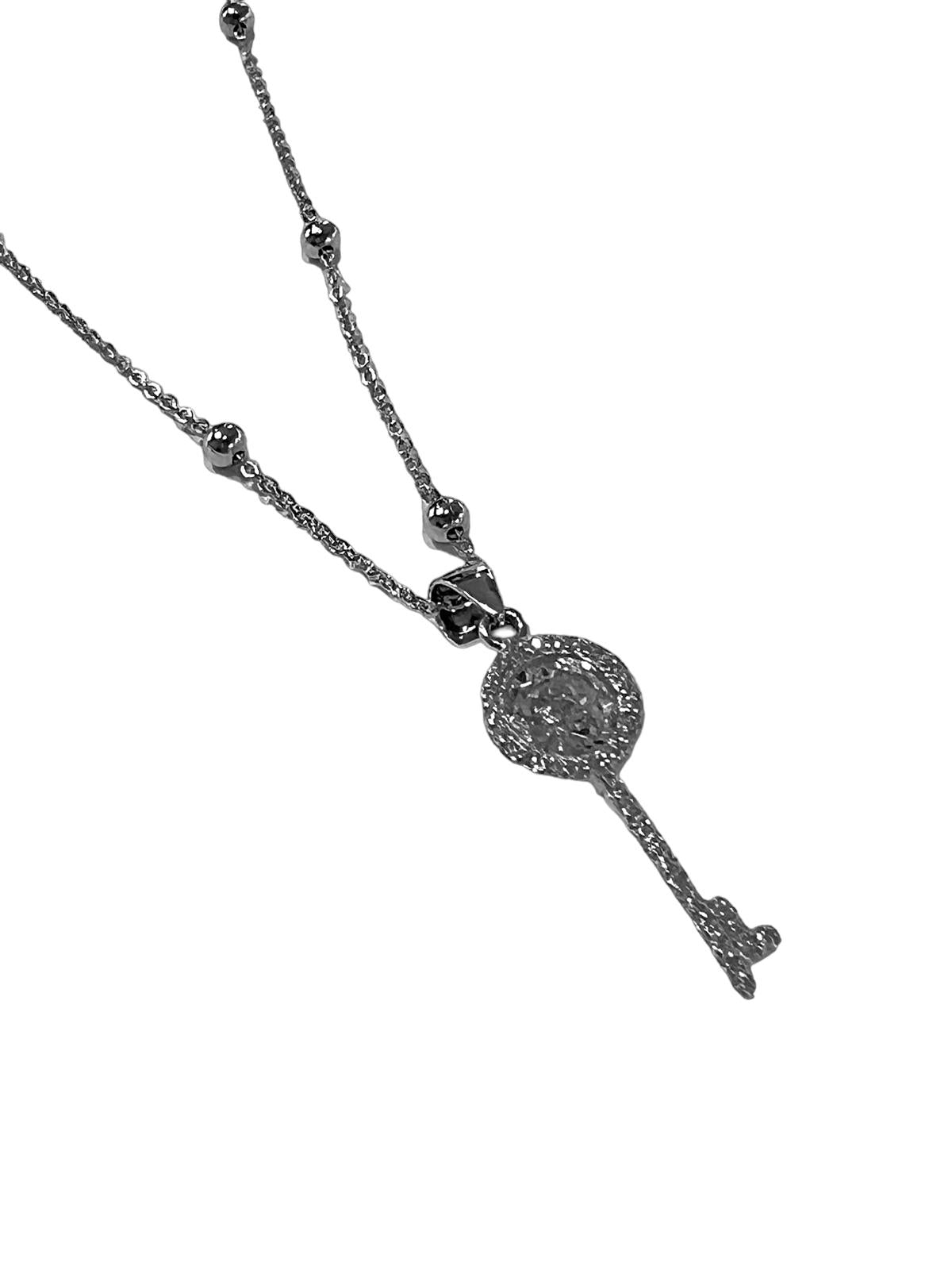 Silver Key Necklace