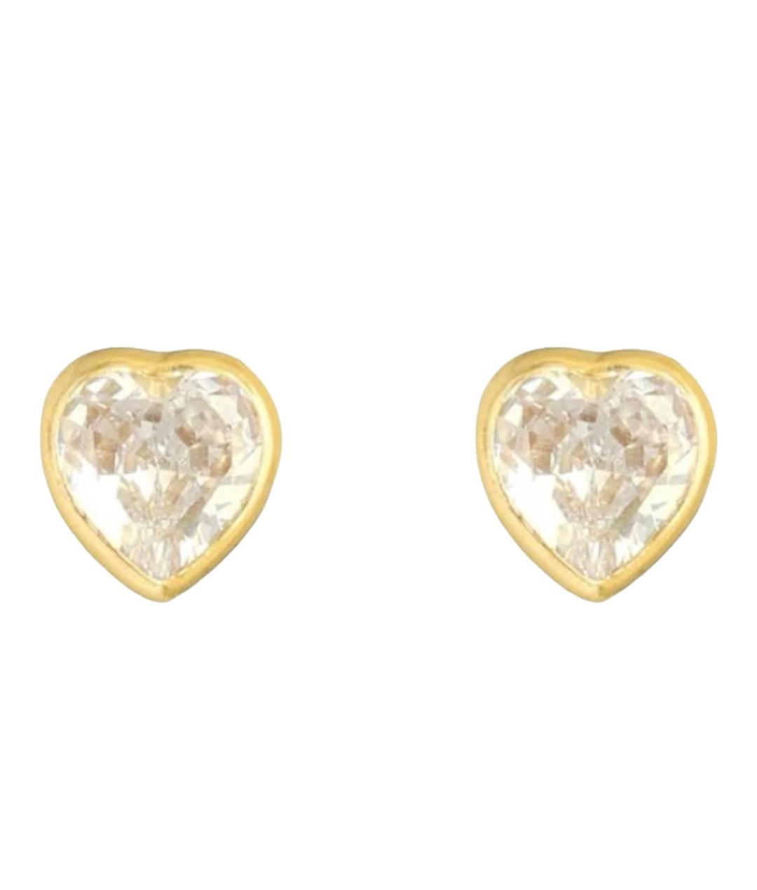Gold Heart Earrings