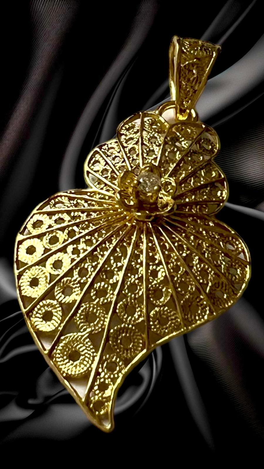 Heart of Viana Medal in Gold Plated Silver