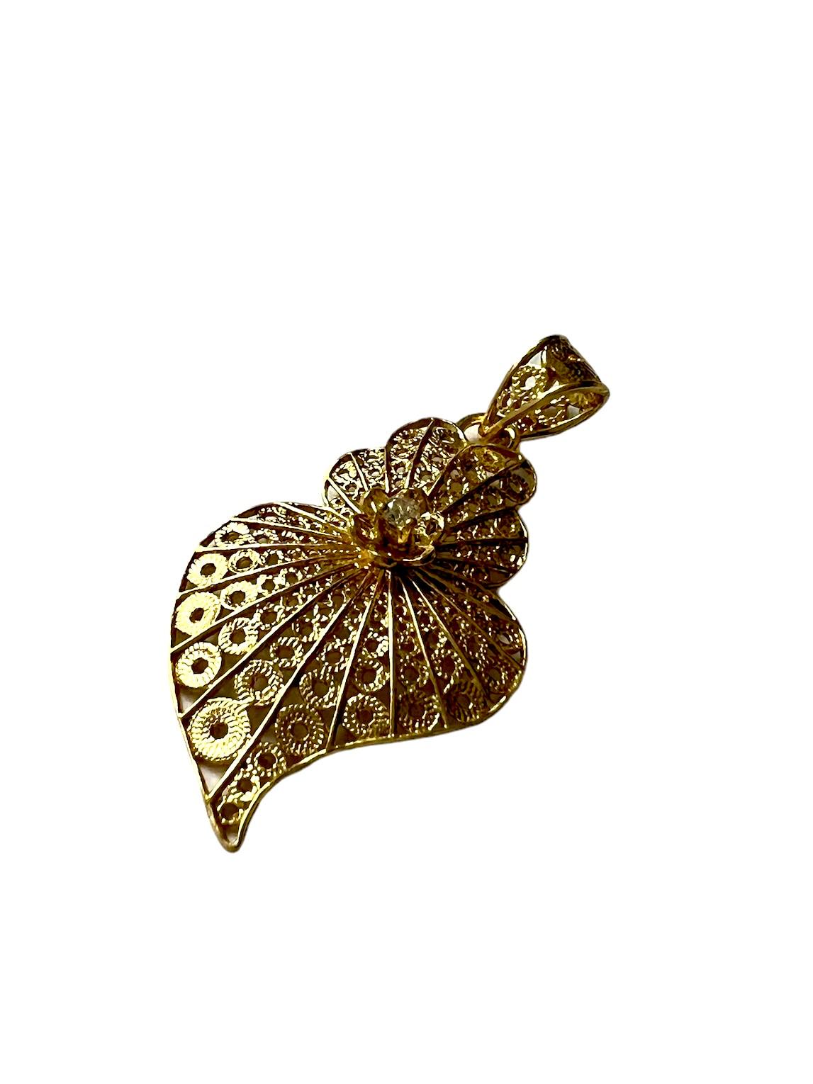 Heart of Viana Medal in Gold Plated Silver