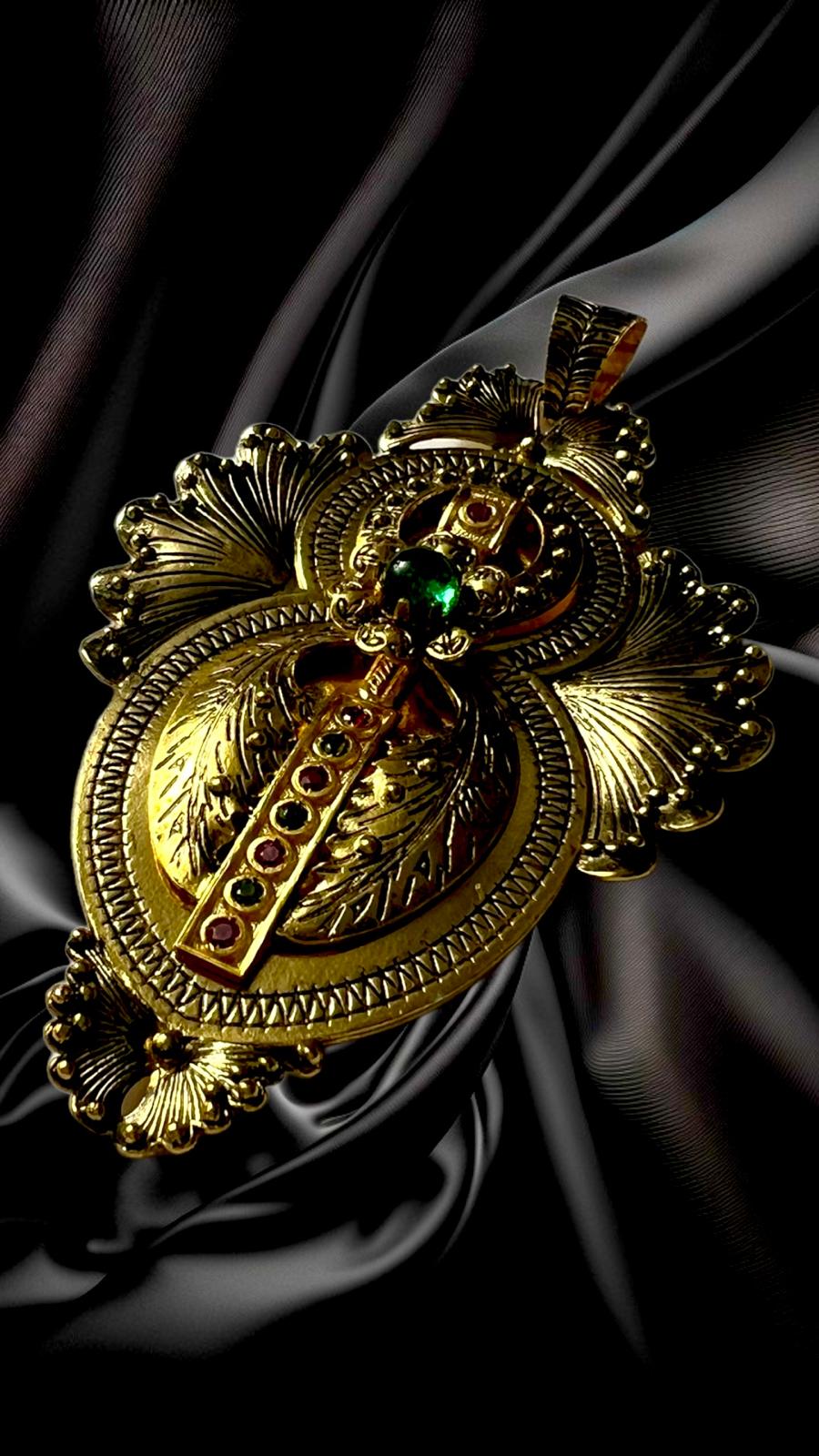 Gramalheira Medal in Gold Plated Silver