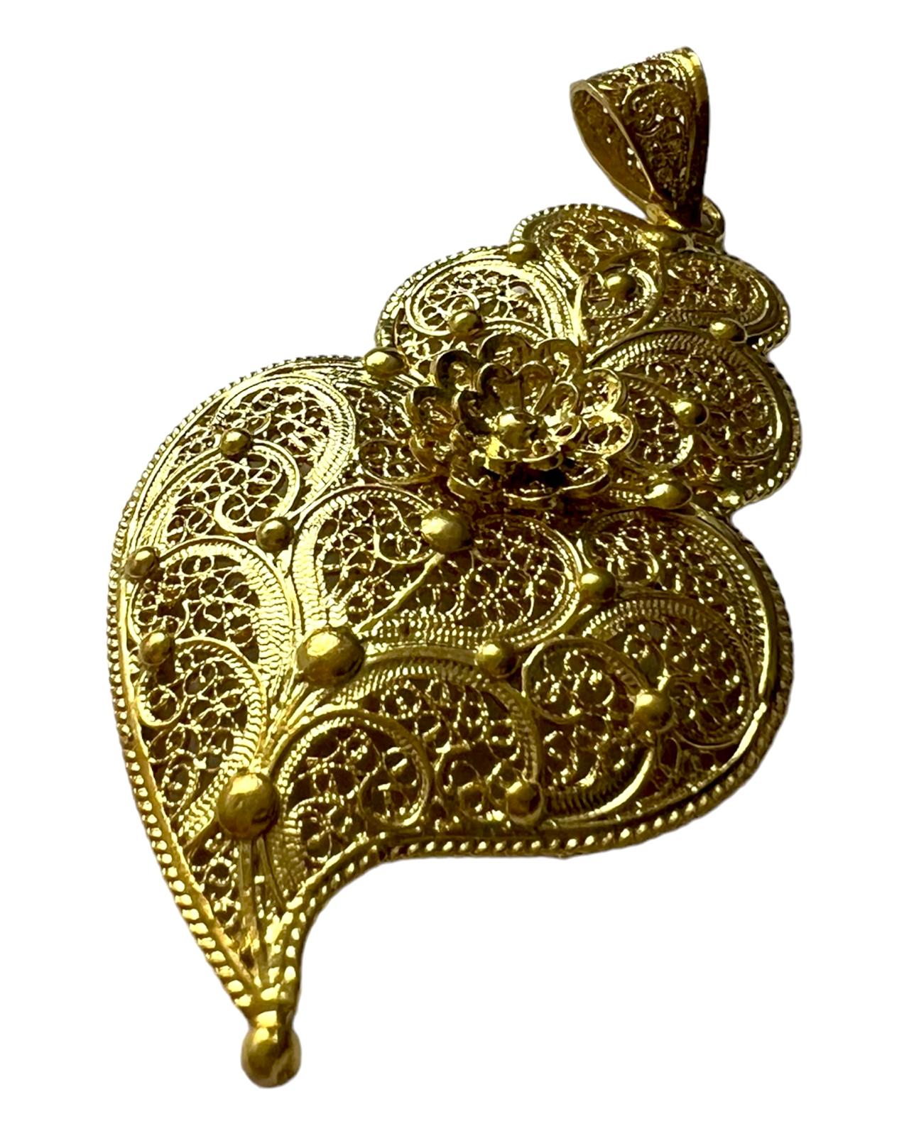 Heart of Viana Medal in Gold Plated Silver